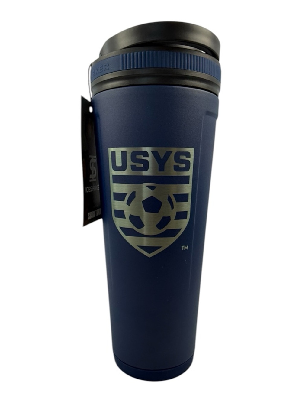 ICESHAKER 36oz Navy Stainless Steel Bottle USYS US Youth Soccer NEW